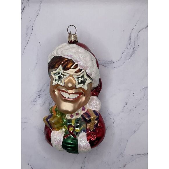 Christopher Radko Hand Blown Glass Christmas Ornament Sir Elton John *read - Picture 2 of 11